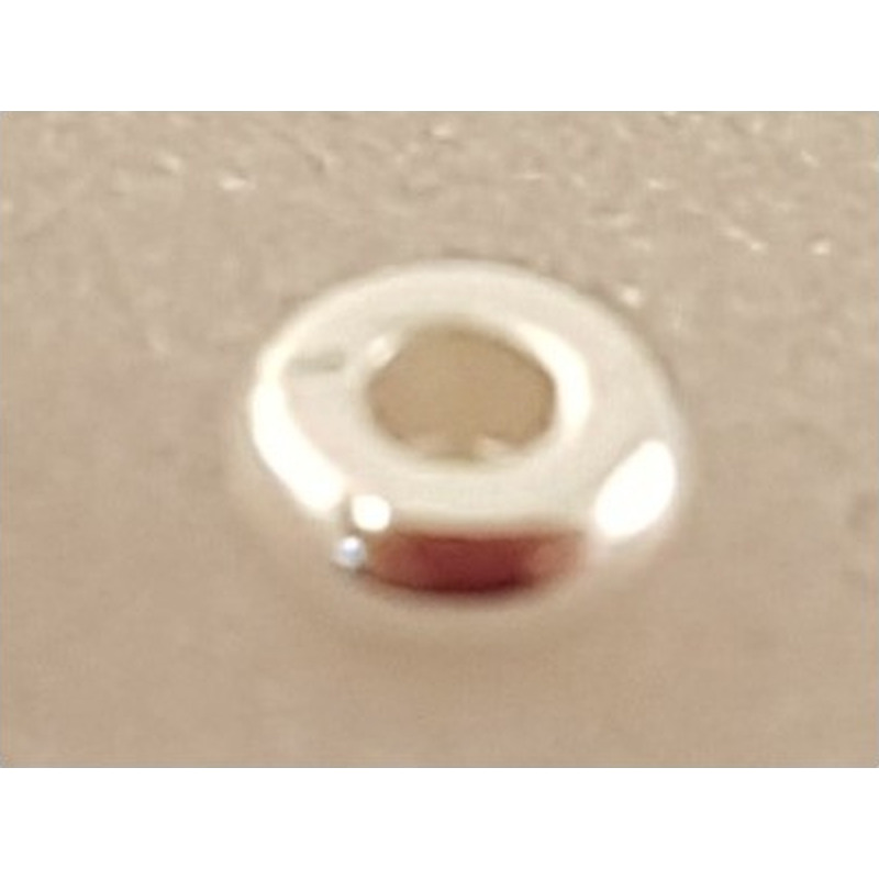 Zwischenteil, Scheibe 4x1.5mm, Metall silberfarben