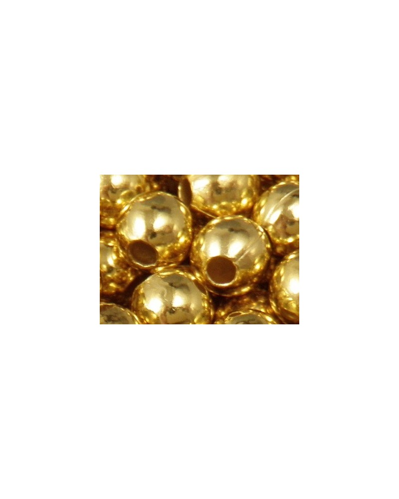 Kugel 4mm (100 Stk), Messing vergoldet