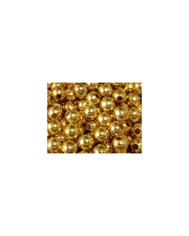 Kugel 4mm (100 Stk), Messing vergoldet