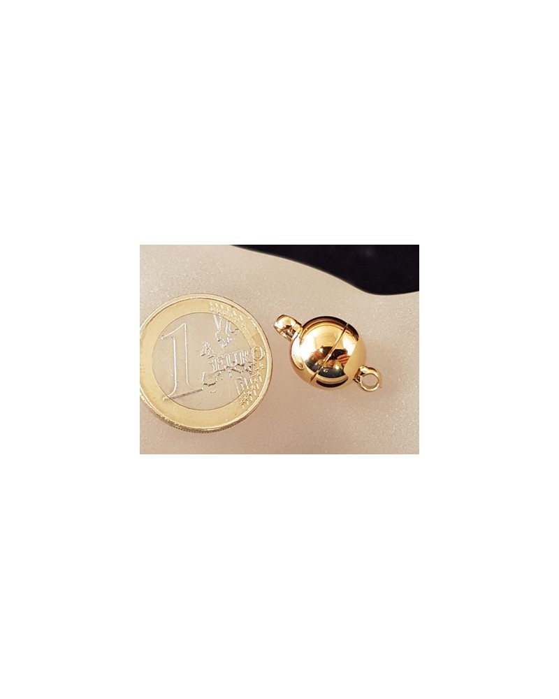 Magnetschliesse 14mm Edelstahl goldfarben