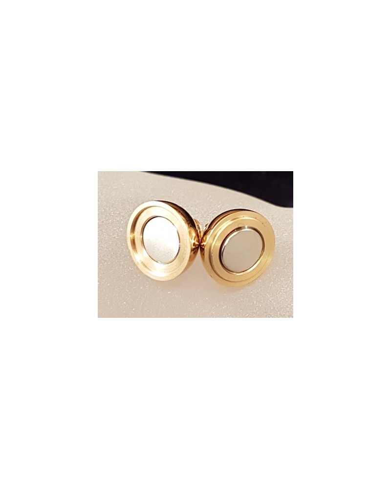 Magnetschliesse 14mm Edelstahl goldfarben