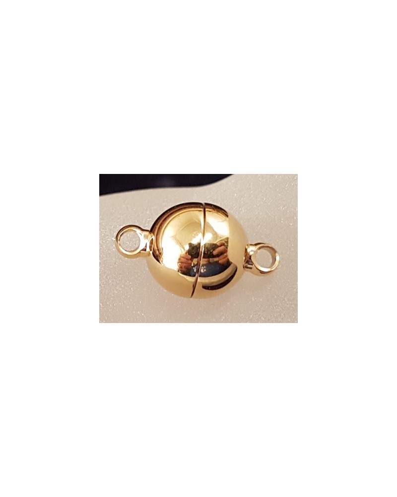 Magnetschliesse 14mm Edelstahl goldfarben