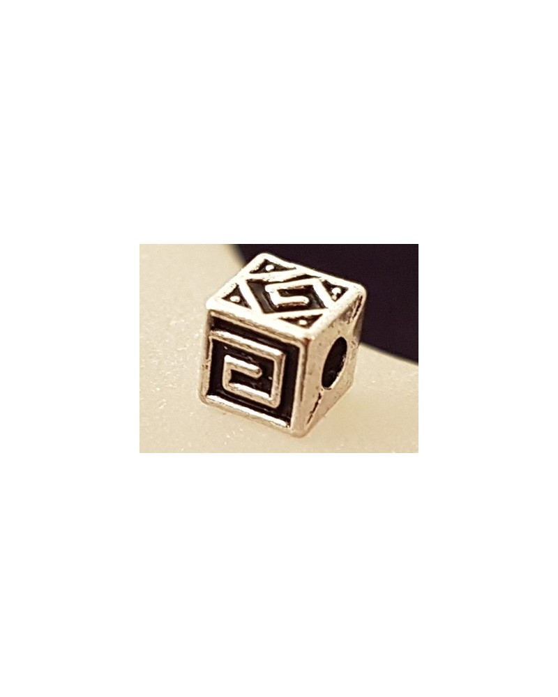 Zwischenteil, Quader 5.5x5.5mm, Metall Tibet Style