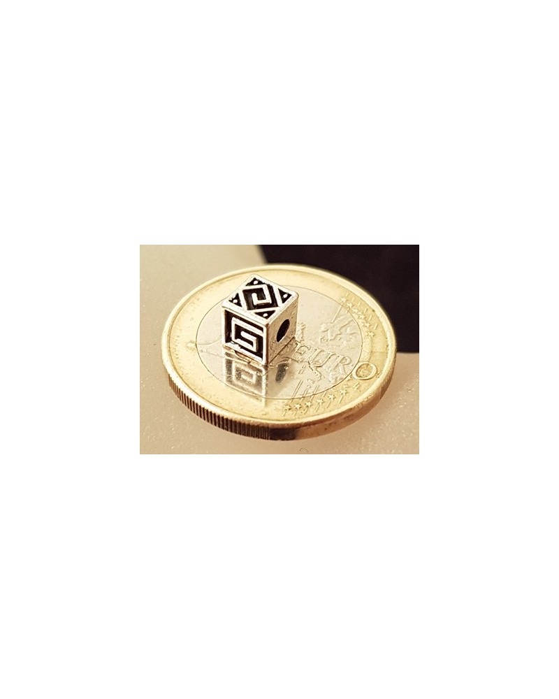 Zwischenteil, Quader 5.5x5.5mm, Metall Tibet Style