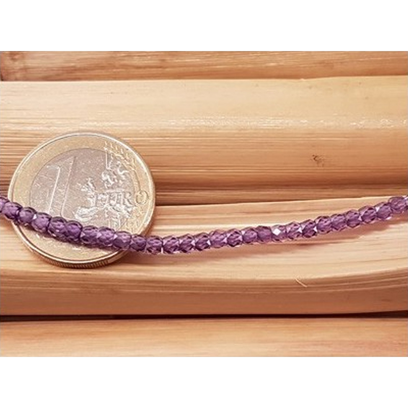 Zirkonkette-stark funkelnd-facettiert 3x2mm