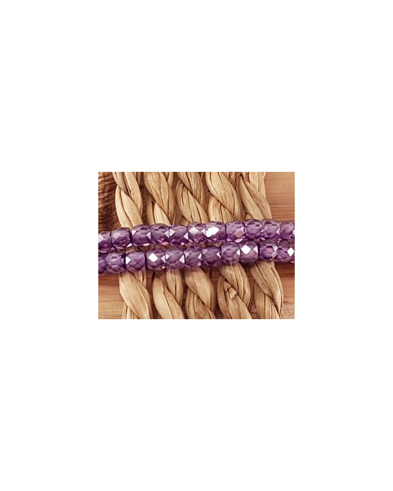 Zirkonkette-stark funkelnd-facettiert 3x2mm