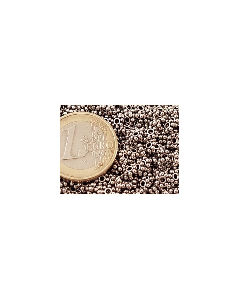 Zwischenteil, Blume 4x1mm, Metall Antik