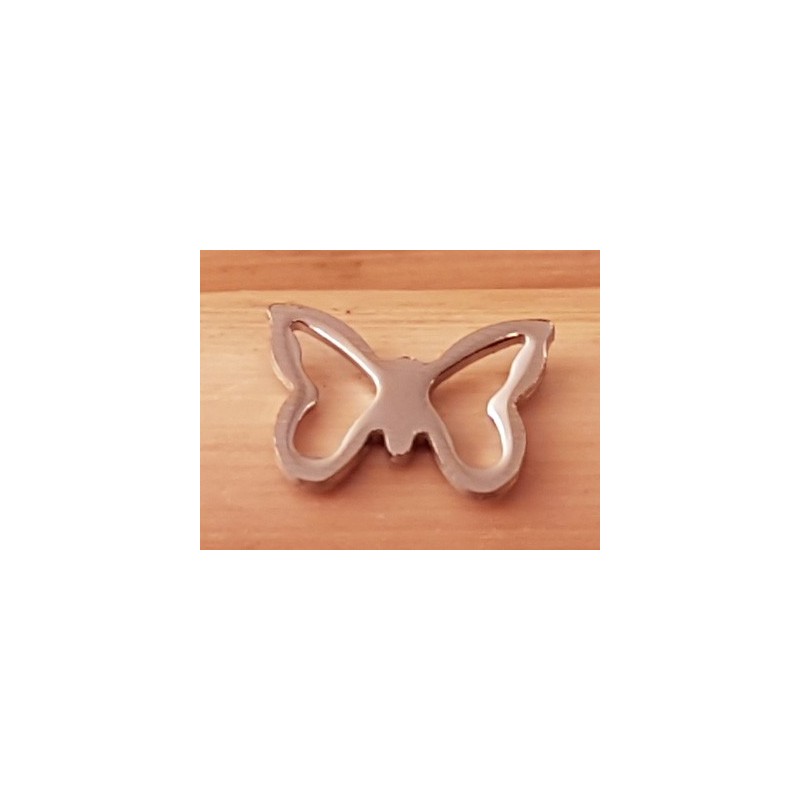 Zwischenteil-Link, Schmetterling 7x10mm, Edelstahl