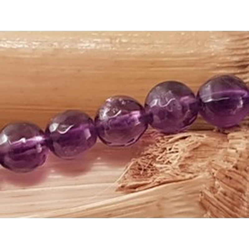 Amethystkette facettiert 6mm