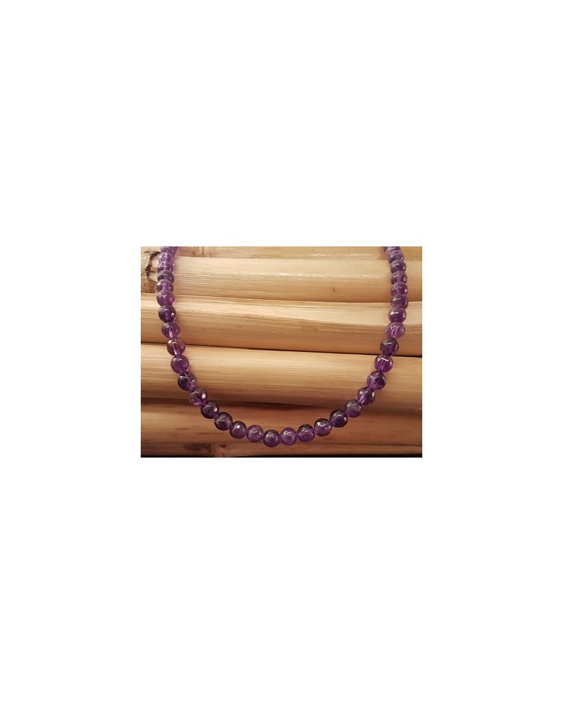 Amethystkette facettiert 6mm