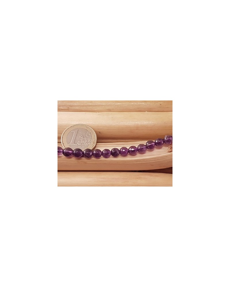 Amethystkette facettiert 6mm