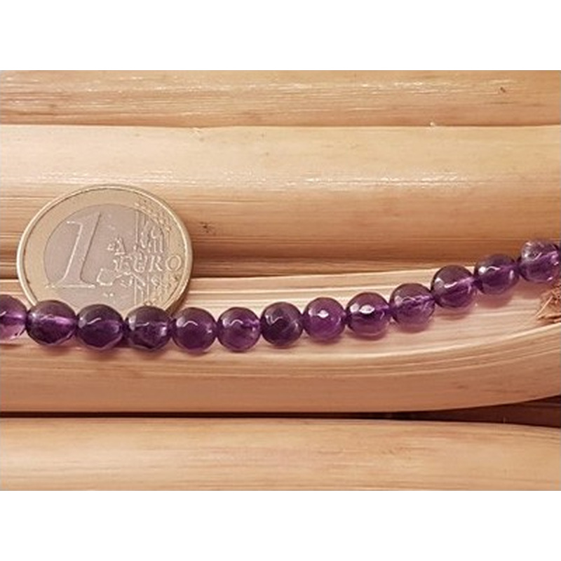 Amethystkette facettiert 6mm