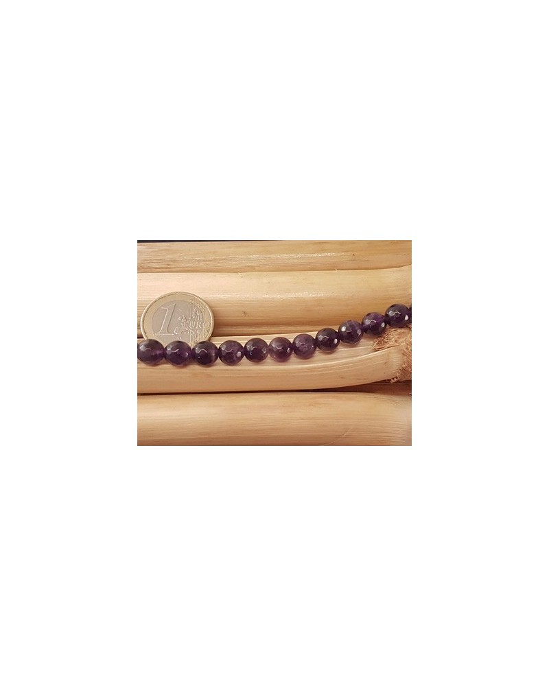 Amethystkette facettiert 8mm