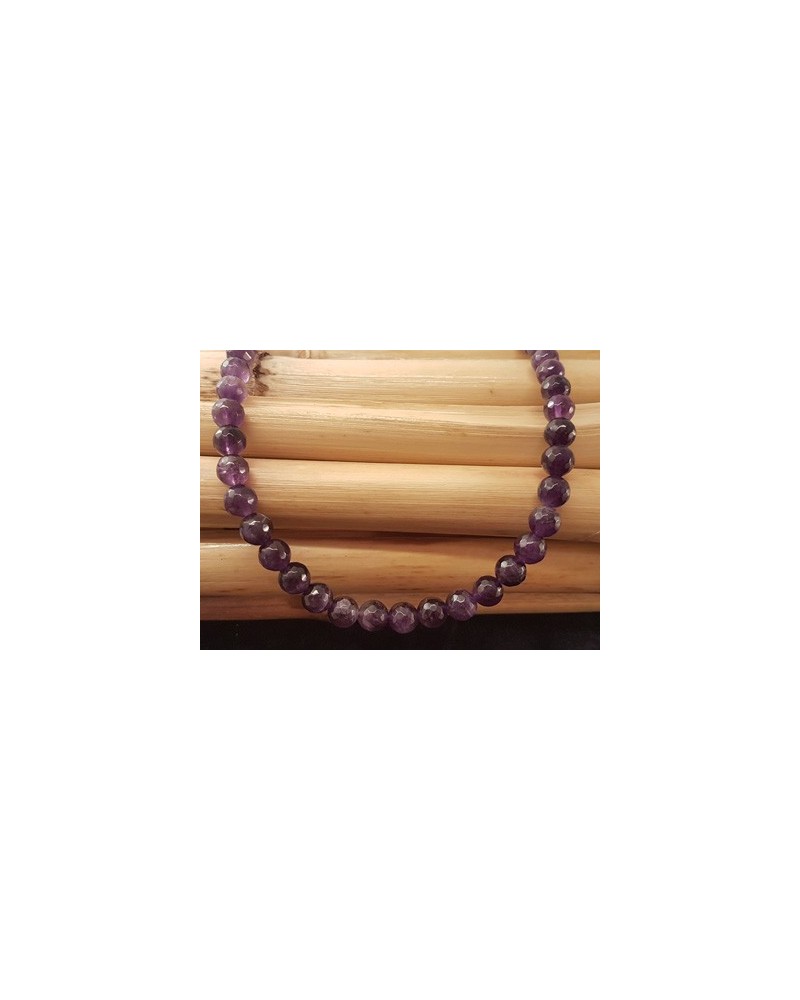 Amethystkette facettiert 8mm