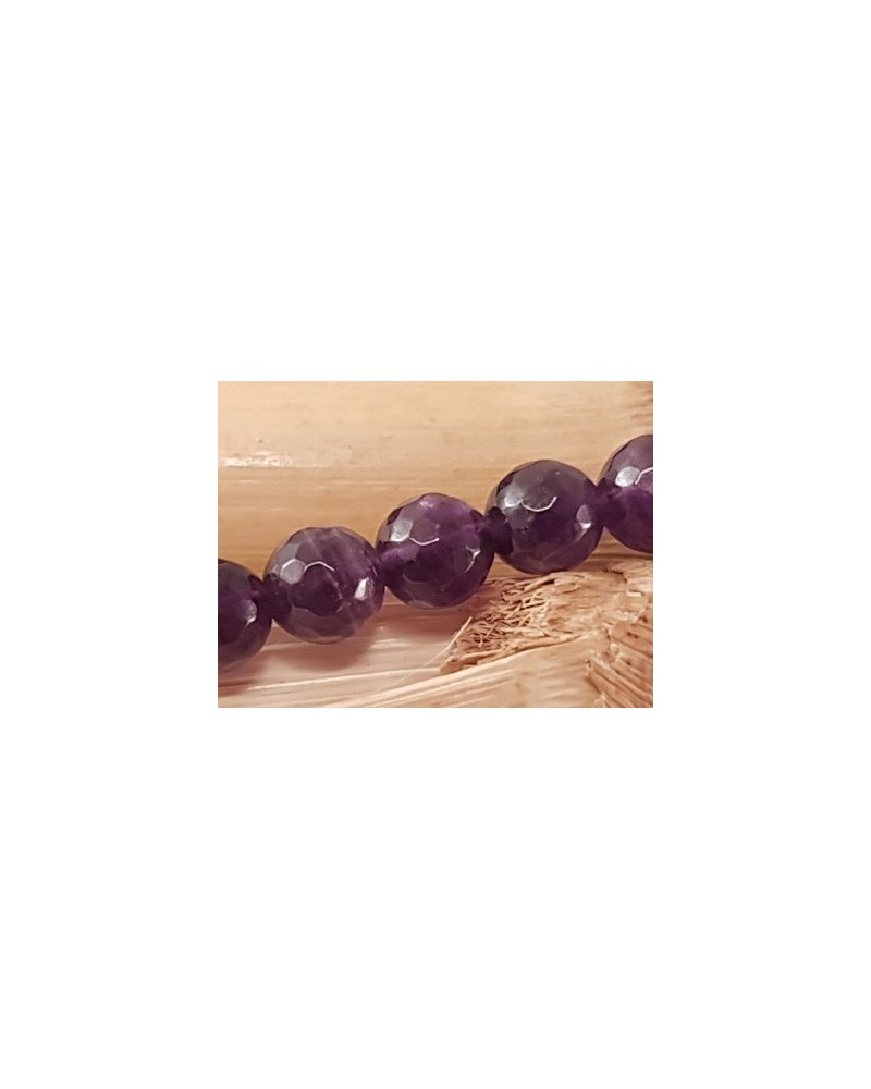 Amethystkette facettiert 8mm