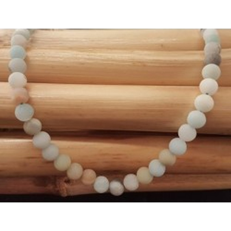 Amazonitkette matt 6mm 2