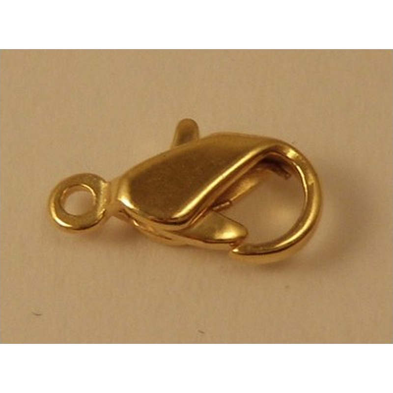 Karabiner Messing vergoldet