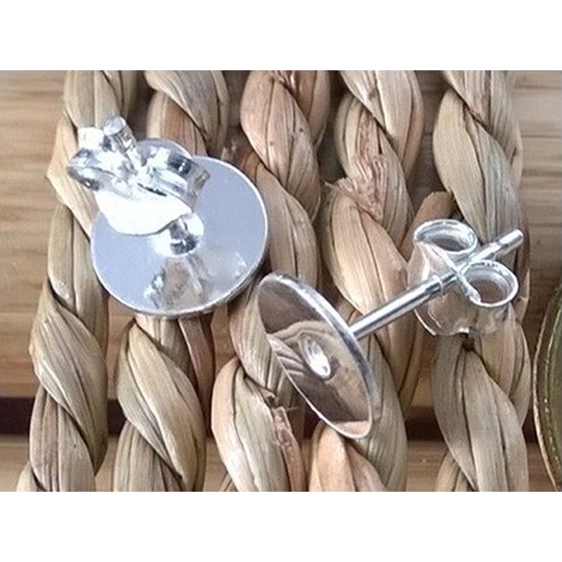 2 Stk. Ohrstecker 6mm, 925 Silber