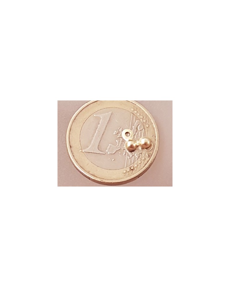 Kalotte 3mm (2 Stk), 925 Silber vergoldet