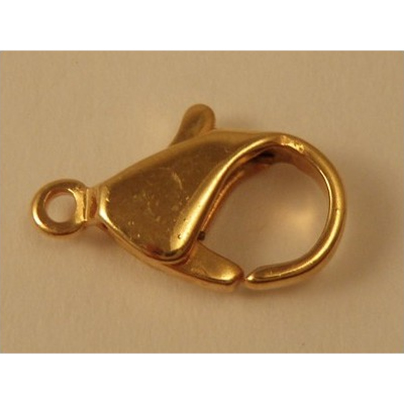 Karabiner Messing vergoldet