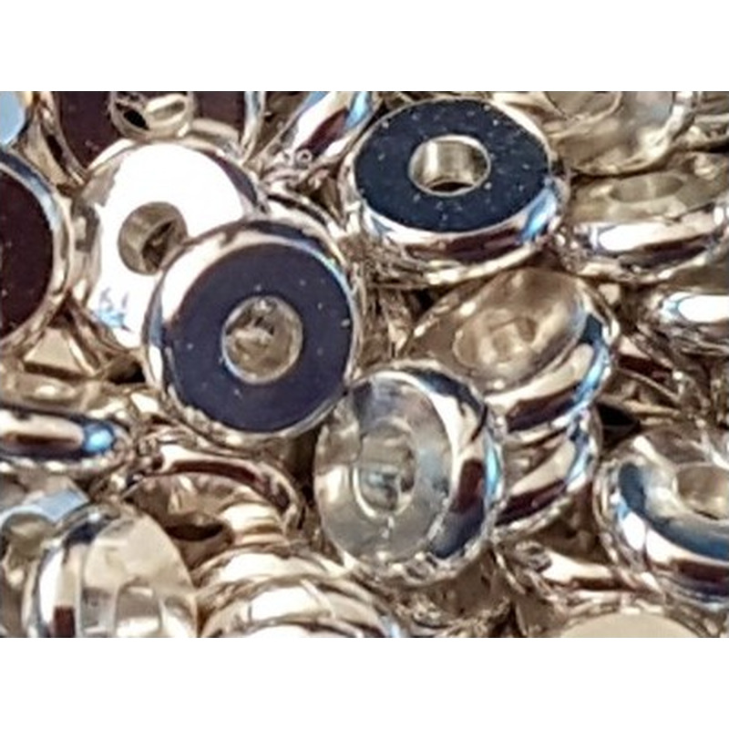 Zwischenteil, Scheibe 6x1.5mm, Metall silberfarben