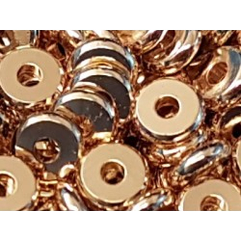 Zwischenteil, Scheibe 6x1.5mm, Metall goldfarben