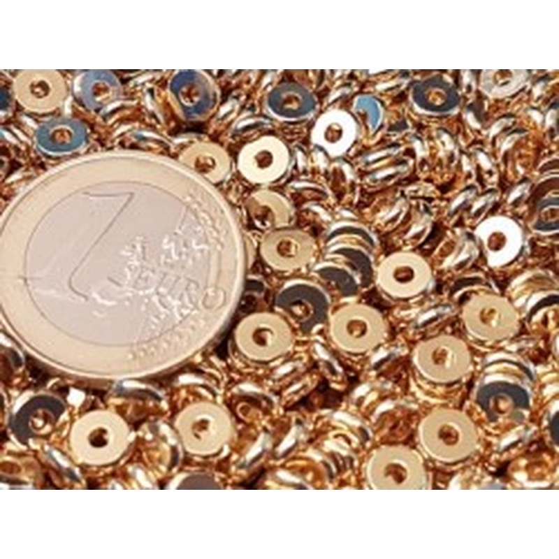 Zwischenteil, Scheibe 6x1.5mm, Metall goldfarben 2