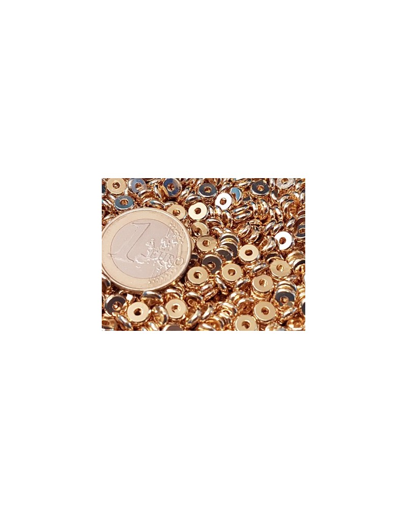Zwischenteil, Scheibe 6x1.5mm, Metall goldfarben