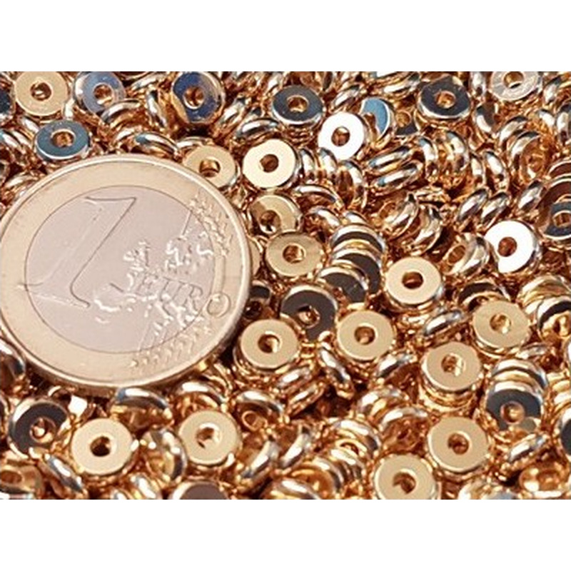 Zwischenteil, Scheibe 6x1.5mm, Metall goldfarben