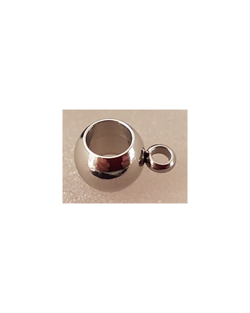 Zwischenteil, Doppelring 6x3mm, Edelstahl