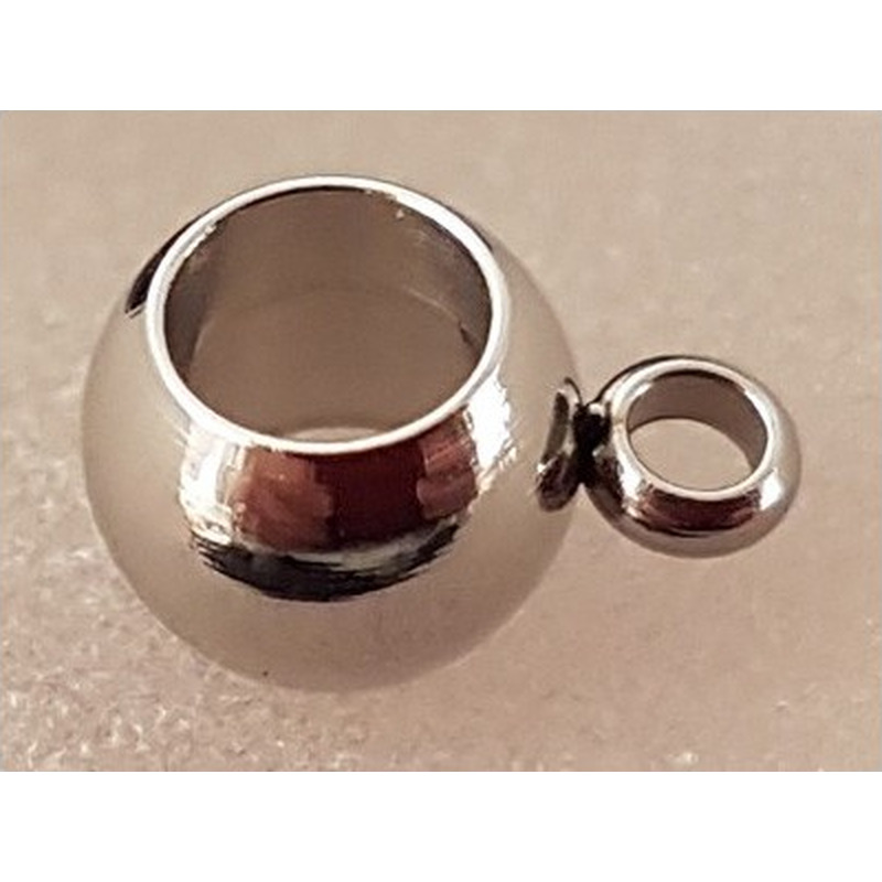 Zwischenteil, Doppelring 6x3mm, Edelstahl