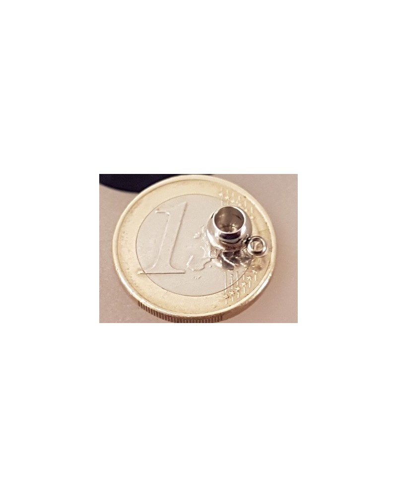 Zwischenteil, Doppelring 6x3mm, Edelstahl