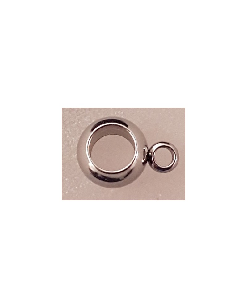 Zwischenteil, Doppelring 6x3mm, Edelstahl