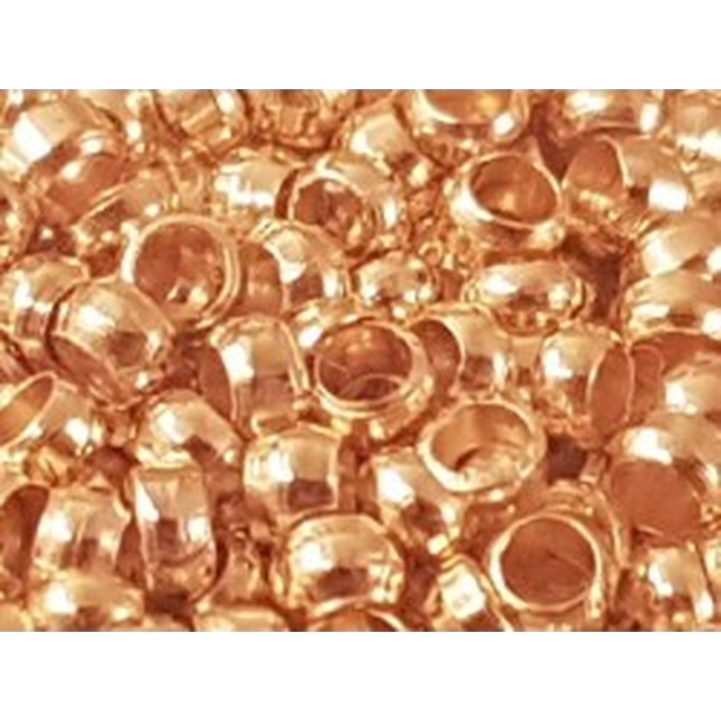 Quetschperle 1.5mm, vergoldet, 200 Stk