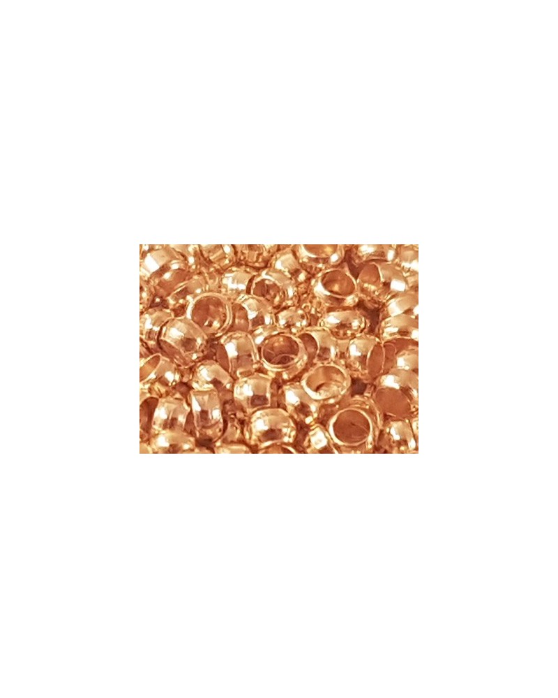 Quetschperle 1.5mm, vergoldet, 200 Stk