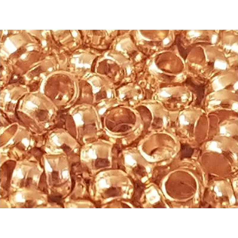 Quetschperle 1.5mm, vergoldet, 200 Stk