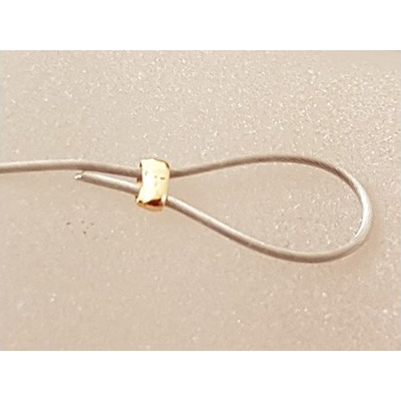 Quetschperle 1.5mm, vergoldet, 200 Stk