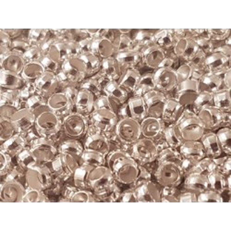 Quetschperle 1.5mm, versilbert, 200 Stk