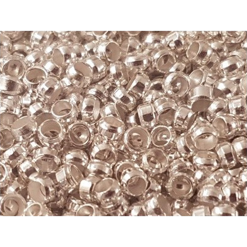 Quetschperle 1.5mm, versilbert, 200 Stk