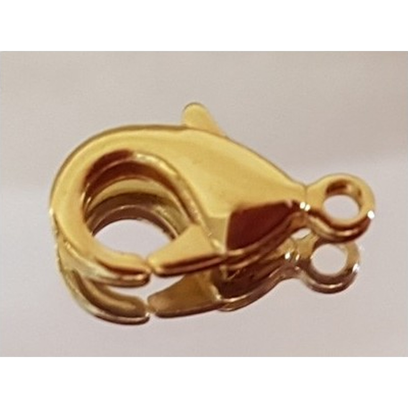 Karabiner 12mm Messing vergoldet