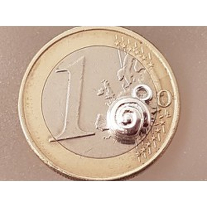Charm Schnecke 6mm, 925 Silber 2