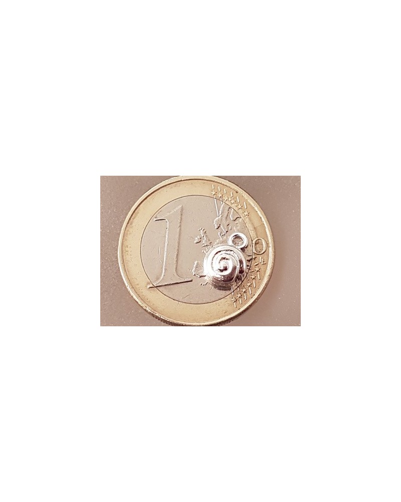 Charm Schnecke 6mm, 925 Silber