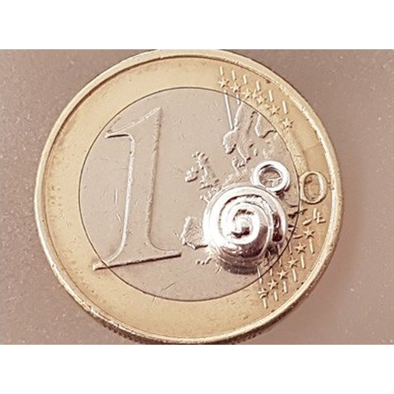 Charm Schnecke 6mm, 925 Silber