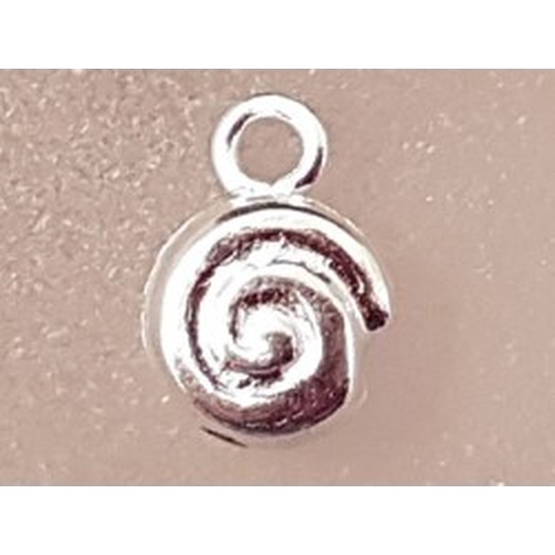 Charm Schnecke 6mm, 925 Silber
