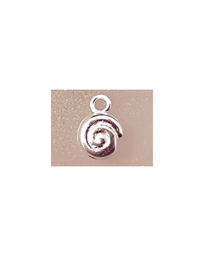 Charm Schnecke 6mm, 925 Silber
