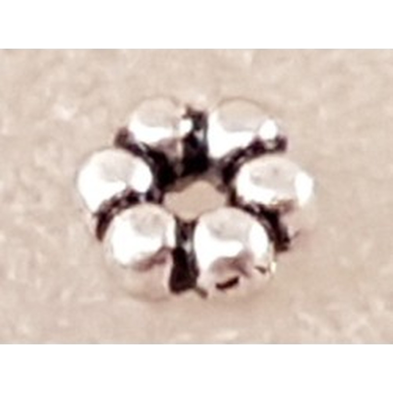 Zwischenteil, Blume 3x1mm, Metall Antik