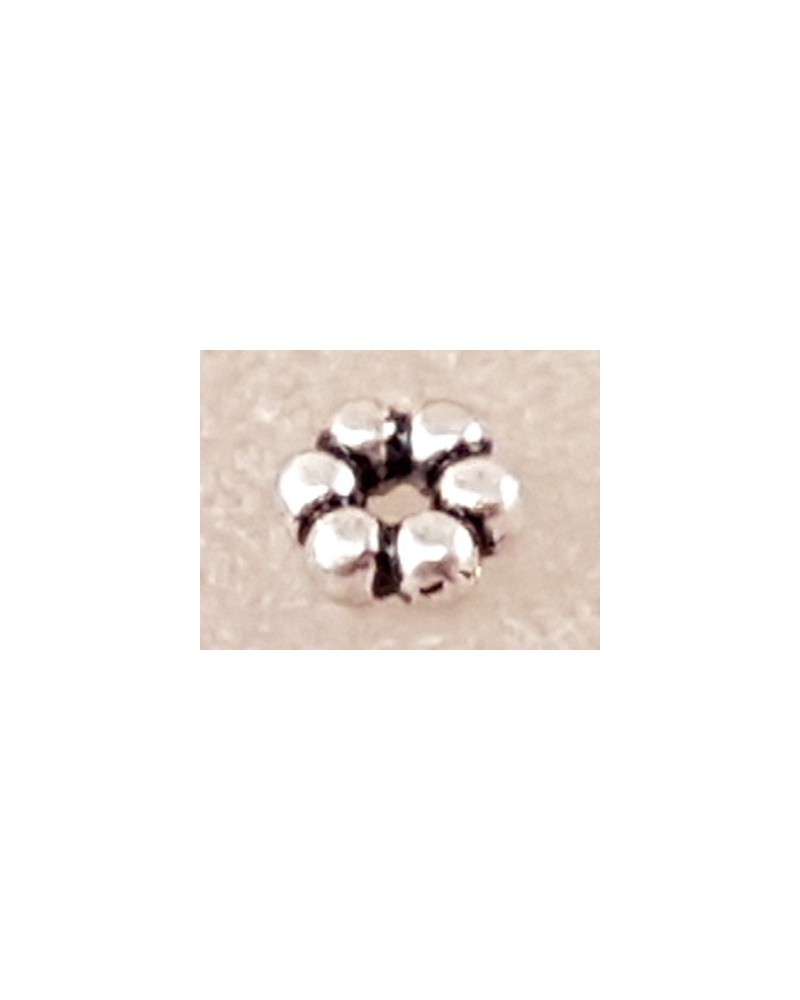 Zwischenteil, Blume 3x1mm, Metall Antik