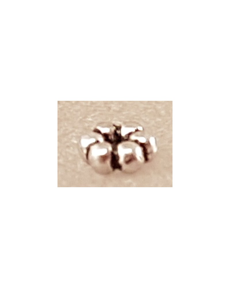 Zwischenteil, Blume 3x1mm, Metall Antik