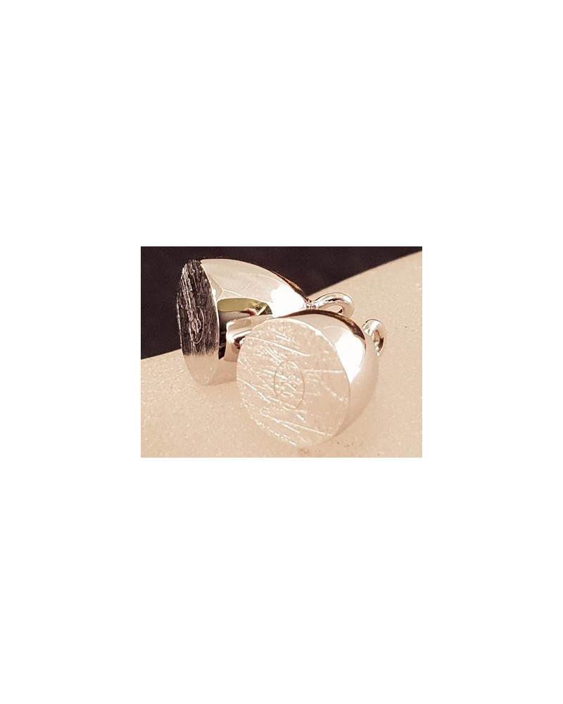Magnetschliesse 8x22mm, 925 Silber rhodiniert, geschlossen
