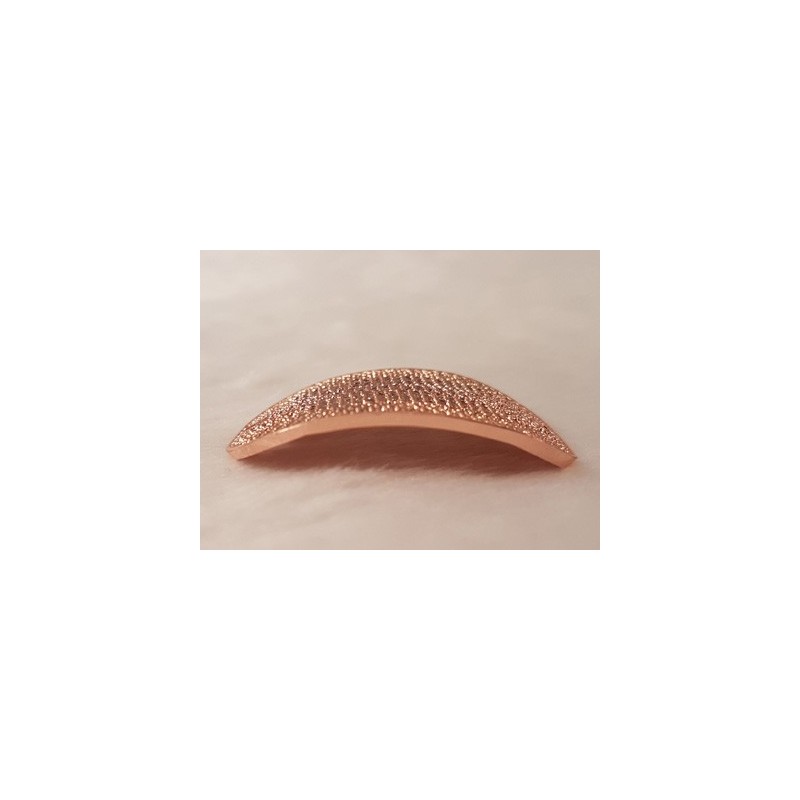 Zwischenteil-Link Strass 40x27mm, Messing rosegold